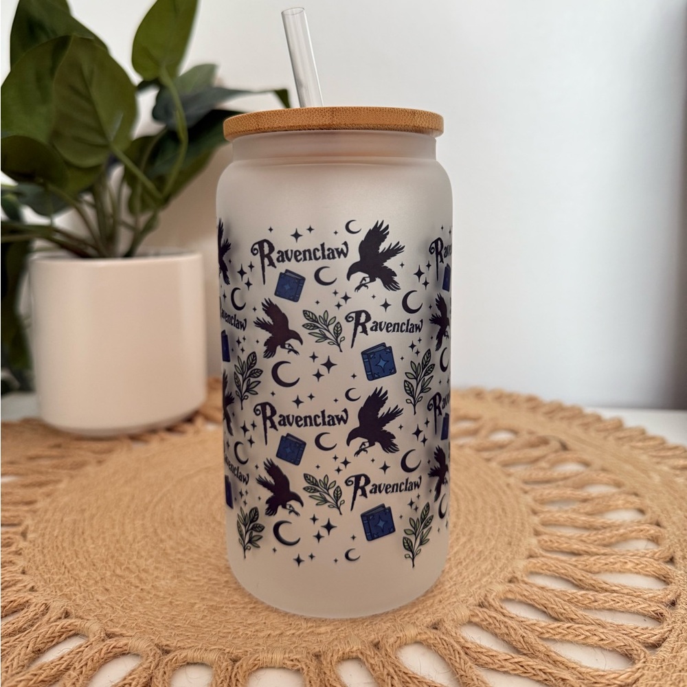Harry Potter Ravenclaw Hogwarts House Glass Tumbler 💙